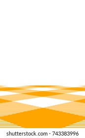 Orange Gingham pattern. Texture from rhombus/squares for - plaid, tablecloths, clothes, shirts, dresses, paper, bedding, blankets, quilts and other textile products. Vector illustration.