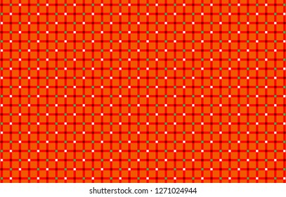 Orange Gingham pattern.Texture from rhombus for - plaid,tablecloths,clothes,shirts, dresses,paper,bedding,blankets,quilts and other textile products.Vector illustration.EPS-10.