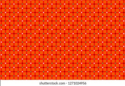 Orange Gingham pattern.Texture from rhombus for - plaid,tablecloths,clothes,shirts, dresses,paper,bedding,blankets,quilts and other textile products.Vector illustration.EPS-10.