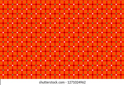Orange Gingham pattern.Texture from rhombus for - plaid,tablecloths,clothes,shirts, dresses,paper,bedding,blankets,quilts and other textile products.Vector illustration.EPS-10.