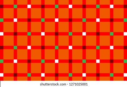 Orange Gingham pattern.Texture from rhombus for - plaid,tablecloths,clothes,shirts, dresses,paper,bedding,blankets,quilts and other textile products.Vector illustration.EPS-10.