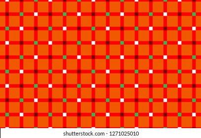 Orange Gingham pattern.Texture from rhombus for - plaid,tablecloths,clothes,shirts, dresses,paper,bedding,blankets,quilts and other textile products.Vector illustration.EPS-10.