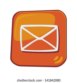orange glass button for phone
