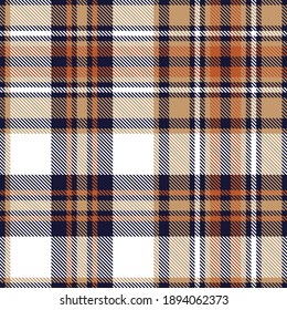 Orange Glen Plaid seamless pattern suitable for fashion textiles and graphics