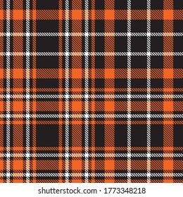 Orange Glen Plaid textured seamless pattern suitable for fashion textiles and graphics