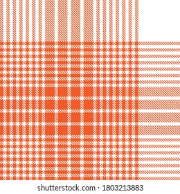 Orange Glen Plaid textured seamless pattern suitable for fashion textiles and graphics