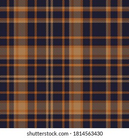 Orange Glen Plaid textured seamless pattern suitable for fashion textiles and graphics