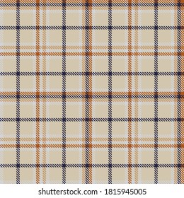 Orange Glen Plaid textured seamless pattern suitable for fashion textiles and graphics