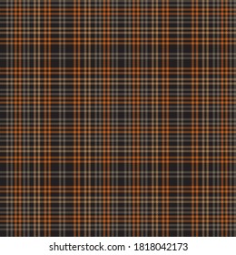 Orange Glen Plaid textured seamless pattern suitable for fashion textiles and graphics