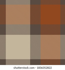 Orange Glen Plaid textured seamless pattern suitable for fashion textiles and graphics