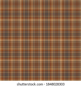 Orange Glen Plaid textured seamless pattern suitable for fashion textiles and graphics