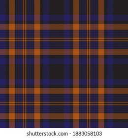 Orange Glen Plaid textured seamless pattern suitable for fashion textiles and graphics