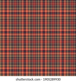 Orange Glen Plaid textured seamless pattern suitable for fashion textiles and graphics