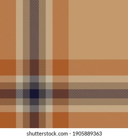Orange Glen Plaid textured seamless pattern suitable for fashion textiles and graphics
