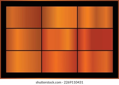 gradients metal vector Color