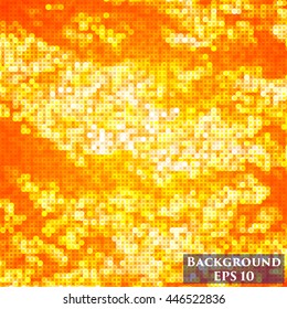 Orange glowing abstract background