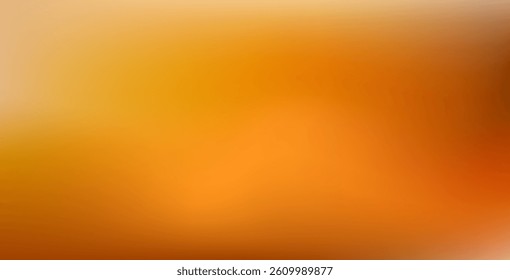 Orange glowing gradient with smooth to intense color transition. Vibrant vector background design.