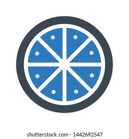 orange glyph color vector icon