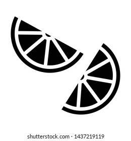 orange glyph flat vector icon