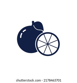 orange glyph icon design vector image