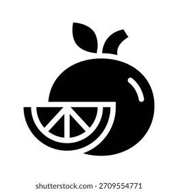 orange glyph icon illustration vector graphic. Simple element illustration vector graphic, suitable for app, websites, and presentations isolated on white background