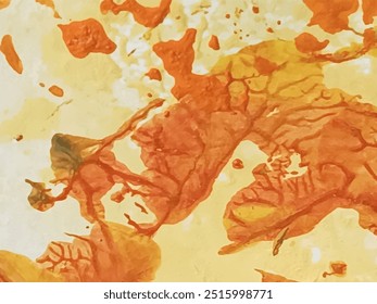 
fundo de vetor de textura guache laranja