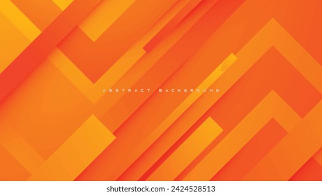 Orange gradient abstract background geometric decorative design vector.