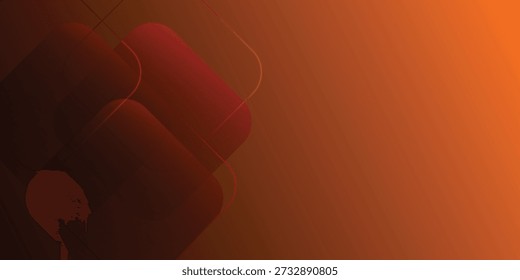Orange Gradient Abstract Background With Rounded Geometric Shapes For Modern Design And Branding eps10