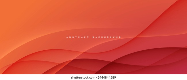 Orange Farbverlauf abstrakter Hintergrund wellige Form dekoratives Design