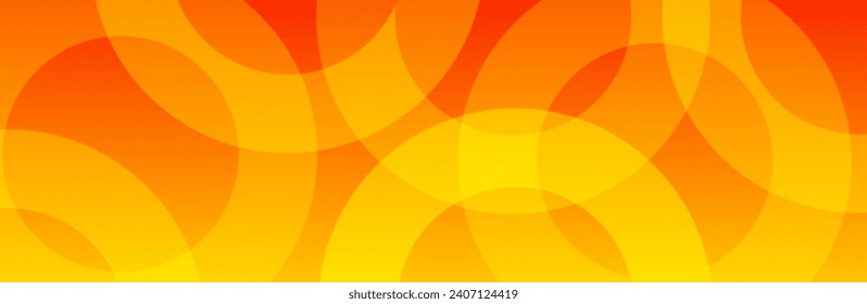 orange gradient abstract circle shape background vector design