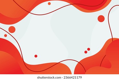 Orange gradient abstract modern and trendy liquid wave background with empty space for text