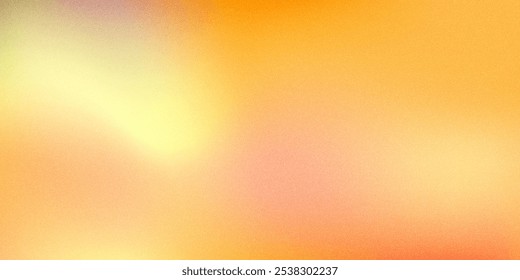 Orange gradient background, abstract peach orange grain gradation texture, vector yellow noise texture blur abstract background