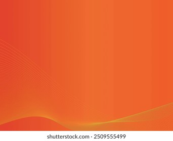 Fundo de gradiente laranja com linhas dinâmicas filme de forma livre 4K contraste momocrome