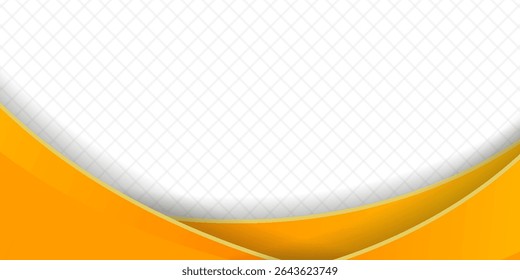 The orange gradient background features golden arches and intricate patterns, perfect for a luxurious or festive theme. The abstract design is perfect for holiday greetings, invitations.