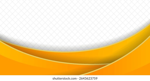 The orange gradient background features golden arches and intricate patterns, perfect for a luxurious or festive theme. The abstract design is perfect for holiday greetings, invitations