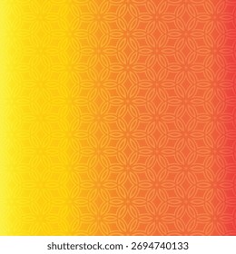 Fondo de gradiente naranja con floral y círculo Victor Ilustración