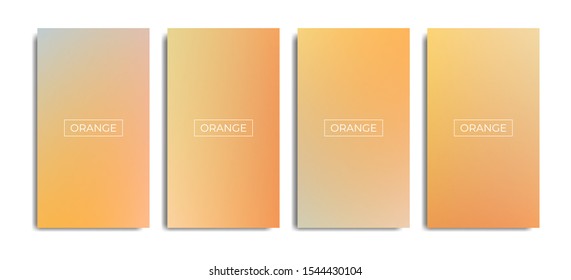 Orange Gradient Background Template Collections. Elegant Screen Vector Design for Wallpaper, Cover, Banner, Brochure, Card or Paper