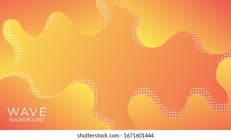 Orange Gradient Background, Wallpaper. Cover, Header, Landing, Ad, Advertising, Blank, Space Template. Design Graphic Vector EPS10