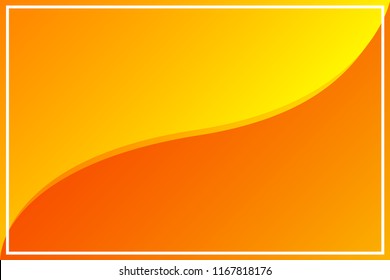 orange gradient banner web template frame orange background blank and copy space for advertising banner promotion sale discount on media social online marketing products (vector)