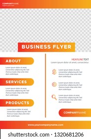 Orange Gradient Business Flyer