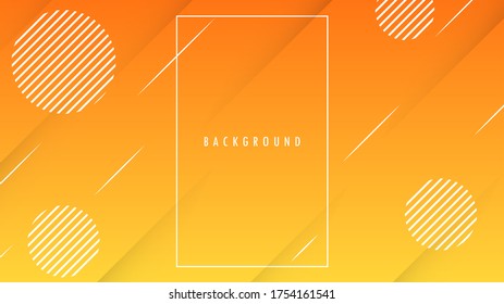 Orange Gradient Colour. Background, Wallpaper Template. Design Graphic Vector EPS10