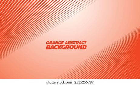 Gradiente laranja com linha de curva imagem vetorial de plano de fundo abstrata para plano de fundo ou apresentação