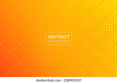 Gradiente naranja Diseño de efecto de fondo de semitono futurista.