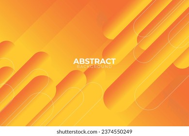 Orange gradient geometric shape background