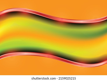 Orange gradient metallic background pattern