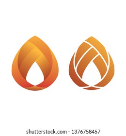 Orange Gradient Modern Logo