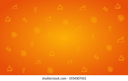 orange gradient pattern background nice for restaurant cafe food drink product design or social media post