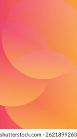 Orange Farbverlauf rosa Farbkreis abstrakten Hintergrund. Dynamische Formen überlagern die Zusammensetzung der Deckkraft. EPS10-Vektor