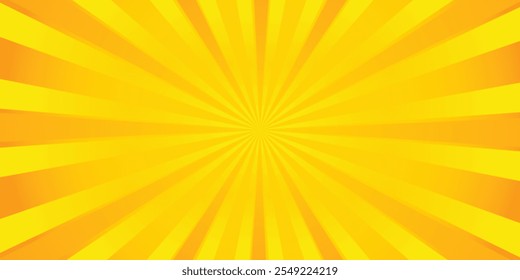 Orange gradient ray burst abstract background