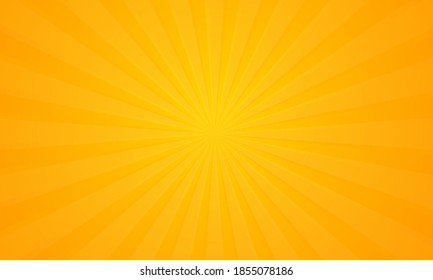 Orange gradient ray burst dot style background vector design